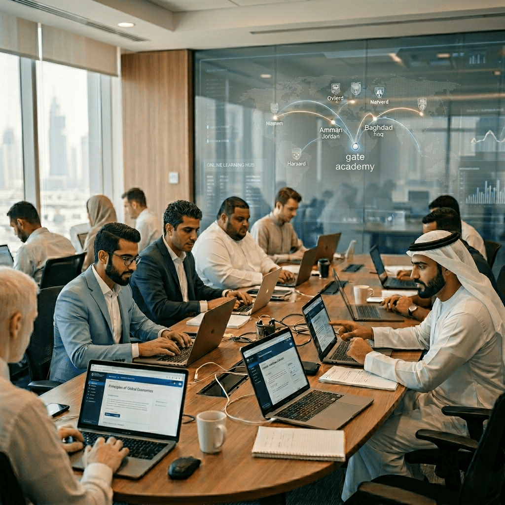  Students studying online via Gate Academy from Jordan and Iraq 